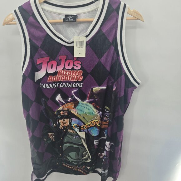 Jojo's Bizarre Adventure Stardust Crusader Sleevelss Basketball Jersey Medium - Picture 1 of 11